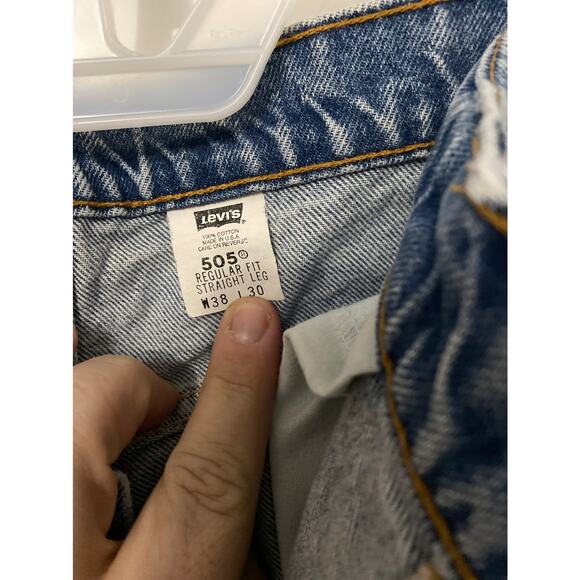 Vintage Levi’s orange tap 505 size 38x30 - Picture 7 of 8